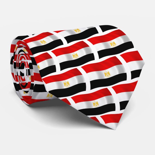 Corbata con la bandera de Egipto (Enrollado)