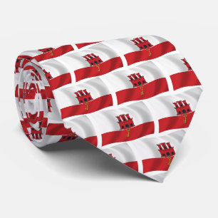 Corbata con la bandera de Gibraltar