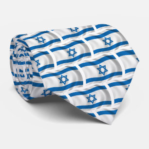 Corbata con la bandera de Israel