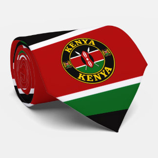 Corbata con la bandera de Kenia, corbata keniana e