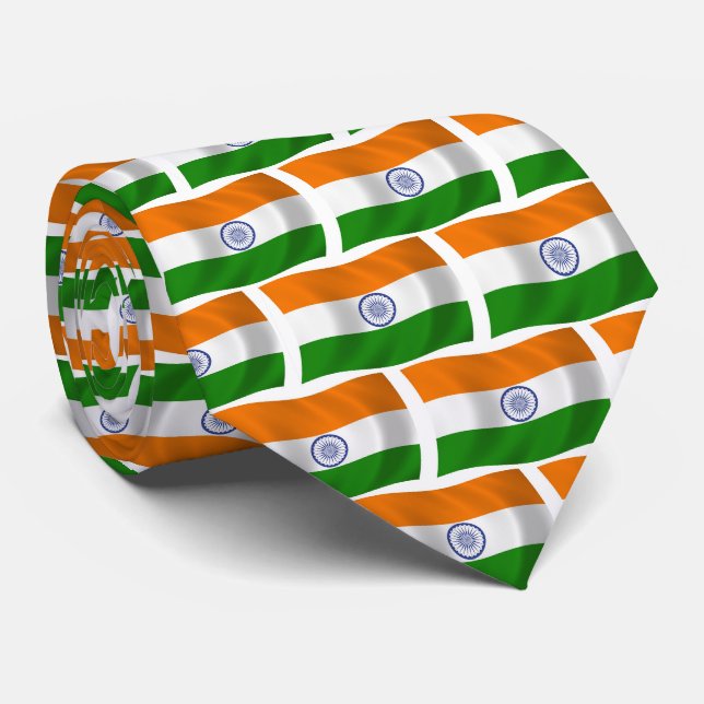 Corbata con la bandera de la India (Enrollado)