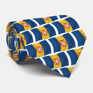 Corbata con la bandera de Madeira