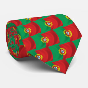 Corbata con la bandera de Portugal