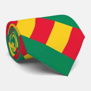 Corbata con la bandera patriótica de Benín