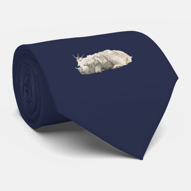 Corbata con la cabra y el niño de montaña (Enrollado)