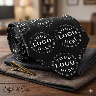 Corbata con Logo de Marca Perfecta para Vestimenta