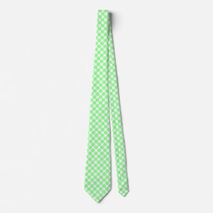 Corbata con Lunares Diagonales - Verde Menta sobre