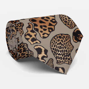 Corbata con manchas de leopardo lindo
