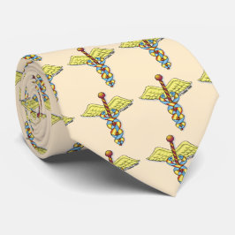 Corbata con nombre personalizado Caduceo