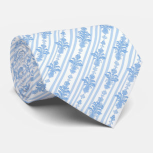 Corbata con patrón blanco y azul claro