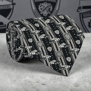 Corbata con patrón de carrera de aplicación de la