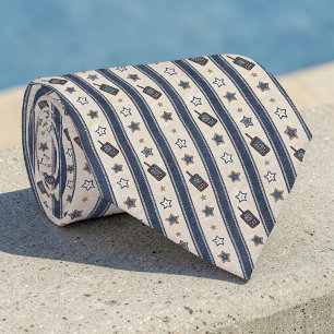 Corbata con patrón de carrera de aplicación de la 