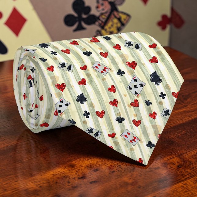 Corbata con patrón de cartas de Wonderland (Subido por el creador)