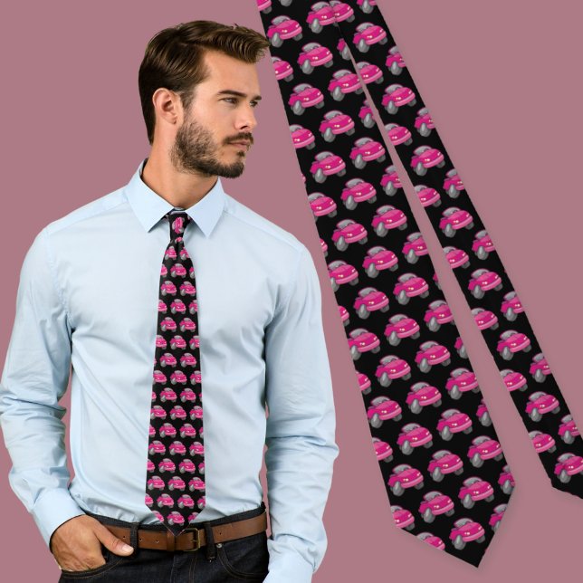 Corbata con patrón de coche de dibujos animados ro (Subido por el creador)