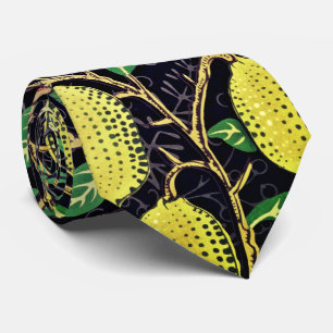 Corbata con patrón de frutas vintage de William Mo
