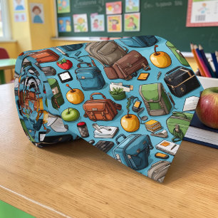 Corbata con patrón de maestro de escuela