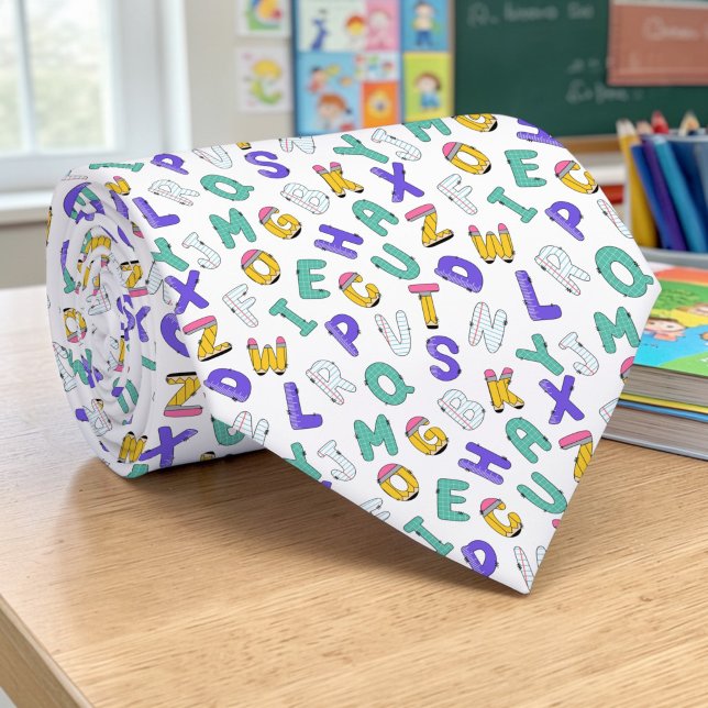 Corbata con patrón de maestro de escuela (Subido por el creador)