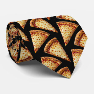 Corbata con patrón de Pizza de Queso Novedosa Co