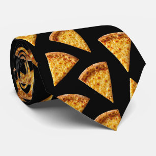 Corbata con patrón de Pizza de Queso Novedosa Co