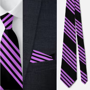 Corbata con patrón de rayas lindas y coloridas en