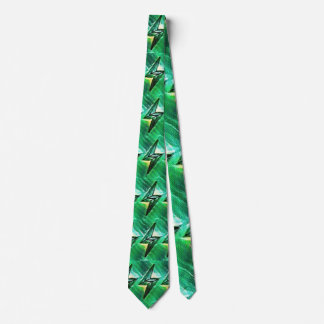 corbata con patrón de relámpago