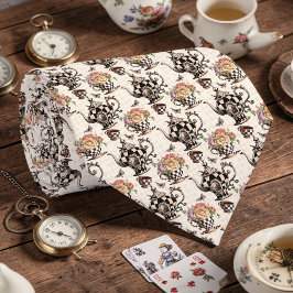 Corbata con patrón de tetera clásico de Wonderland