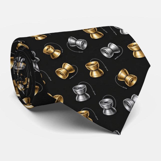 Corbata con Patrón de Yo-Yo (Enrollado)