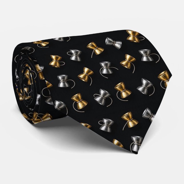 Corbata con patrón de Yo-Yo (Enrollado)