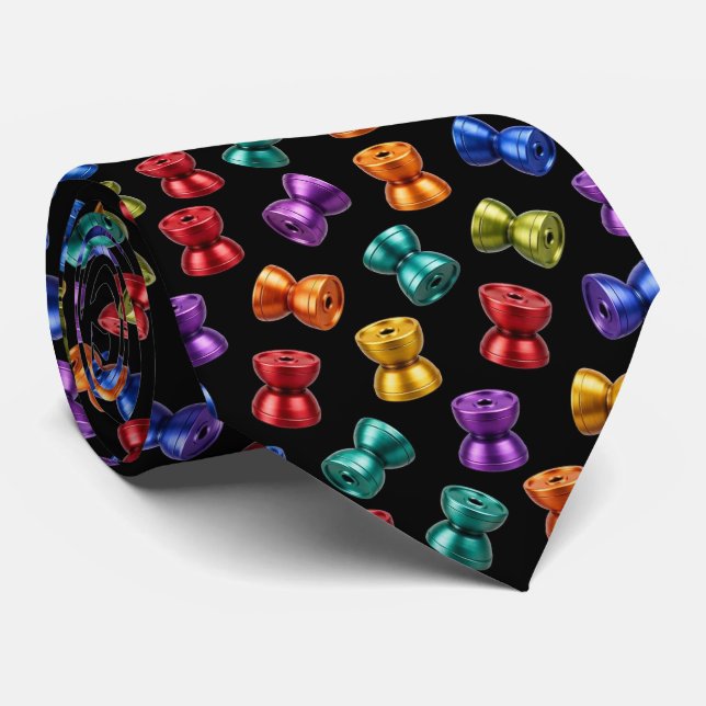 Corbata con Patrón de Yo-Yo (Enrollado)