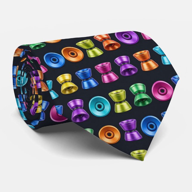 Corbata con Patrón de Yo-Yo (Enrollado)