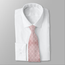Corbata con patrón floral rosa elegante