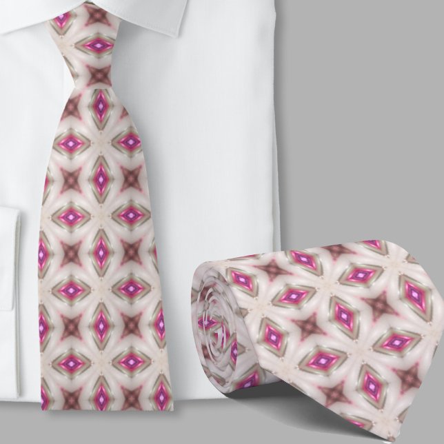 Corbata con patrón geométrico rosa de arte moderno (Subido por el creador)