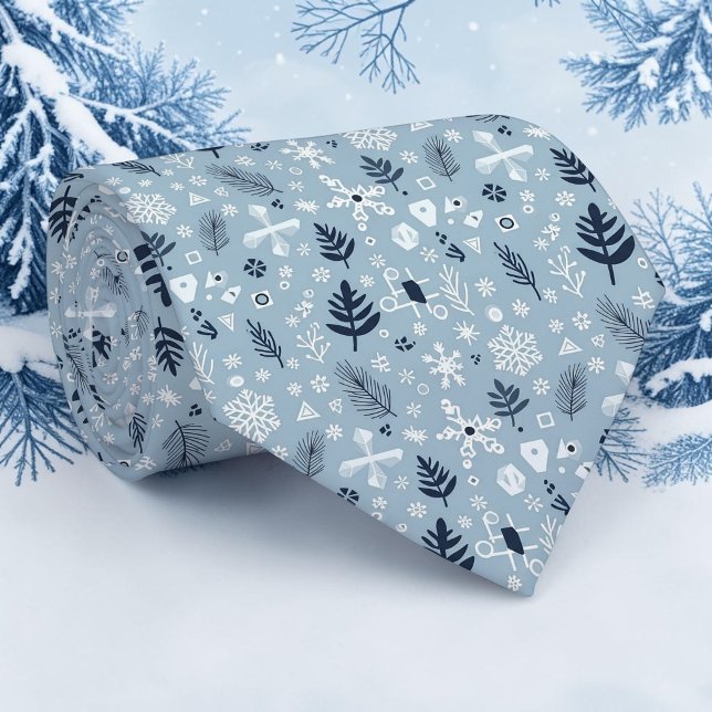 Corbata con patrón invernal estacional (Subido por el creador)