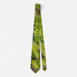 Corbata con patrón verde