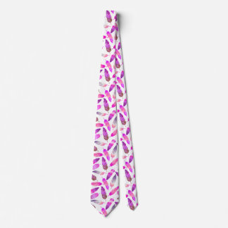 Corbata con Plumas de Flamenco Rosa