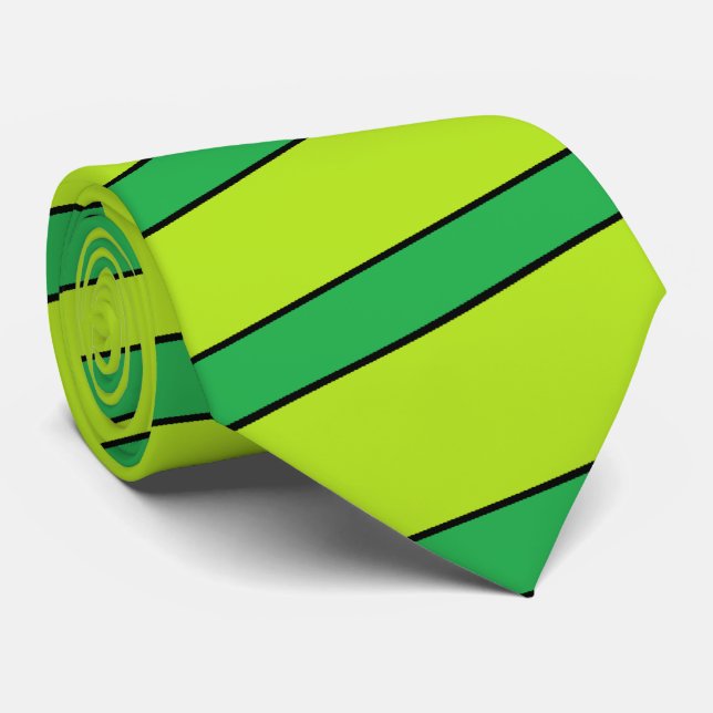 Corbata con raya de lima (Enrollado)