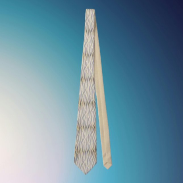 Corbata con rayas cebra negras y bronceadas (Subido por el creador)