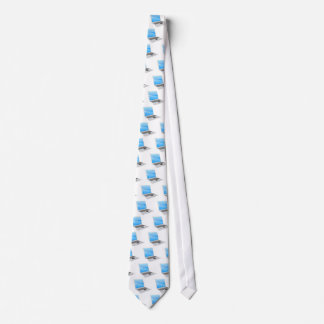 Corbata Concepto de pedazos del ordenador portátil