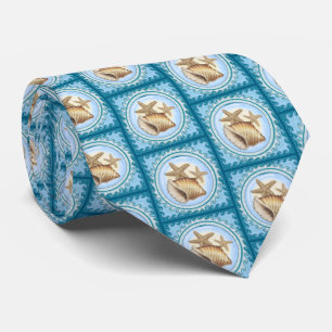 Corbata Concha y Estrella de Mar