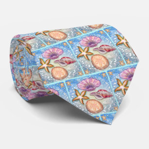Corbata Conchas marinas