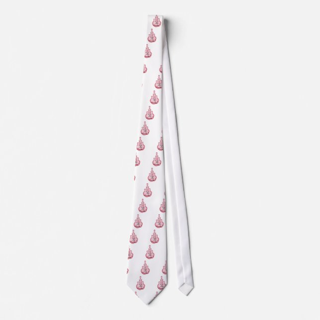 Corbata ¡CONCIENCIA del CÁNCER de PECHO - piense el rosa!! (Anverso)