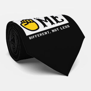 Corbata CONCIENCIA DIFERENTE, NO MENOR EN lenguaje de seña