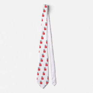 Corbata Condones en el fondo blanco
