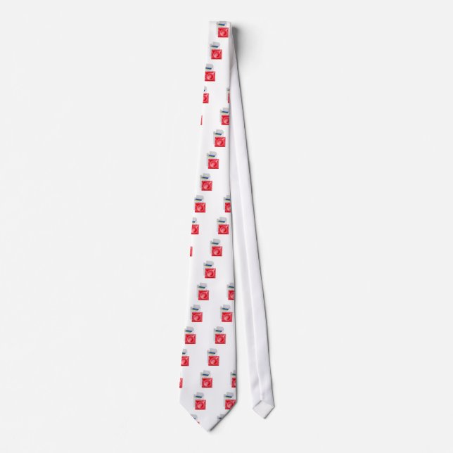 Corbata Condones en el fondo blanco (Anverso)
