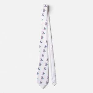 Corbata Conejito Adorable con una Cesta