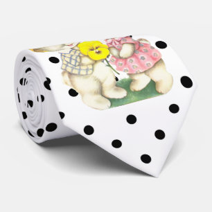 Corbata Conejito de Pascua lindo y divertido