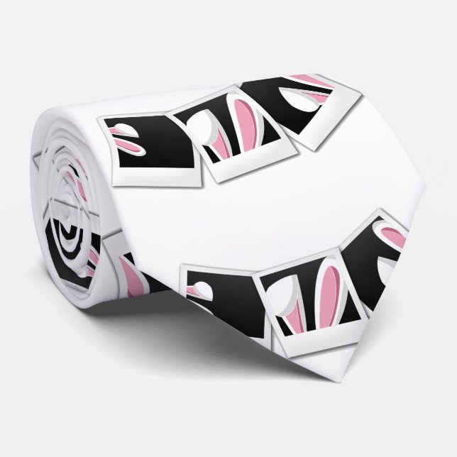 Corbata Conejito lindo de Pascua  (Enrollado)