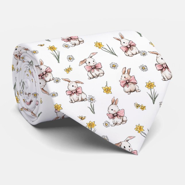 Corbata Conejitos Lindos,  (Enrollado)