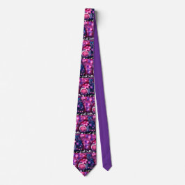 Corbata Conejo caprichoso "Conejo de Glamour" morado rosad