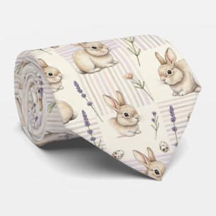 Corbata Conejo de Pascua con huevos Patrón Pastel de Prima